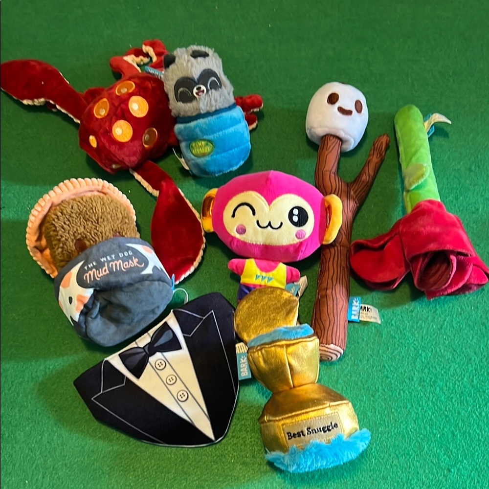 Assorted Bark Box Dog Toys